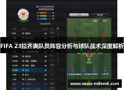 FIFA 23拉齐奥队员阵容分析与球队战术深度解析