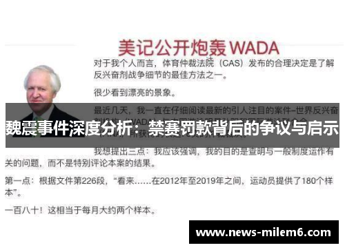魏震事件深度分析：禁赛罚款背后的争议与启示