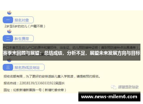 赛季末回顾与展望：总结成绩，分析不足，展望未来发展方向与目标